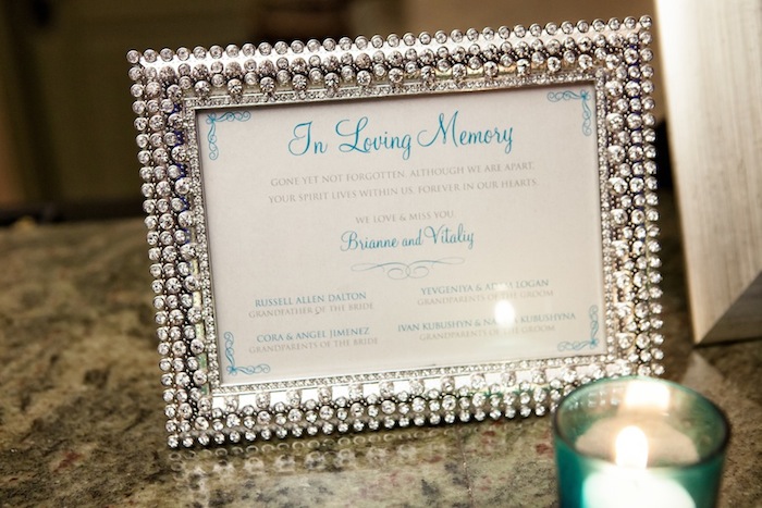 Couture In Loving Memory Sign