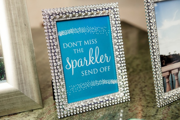 Couture Sparkler Send Off Sign