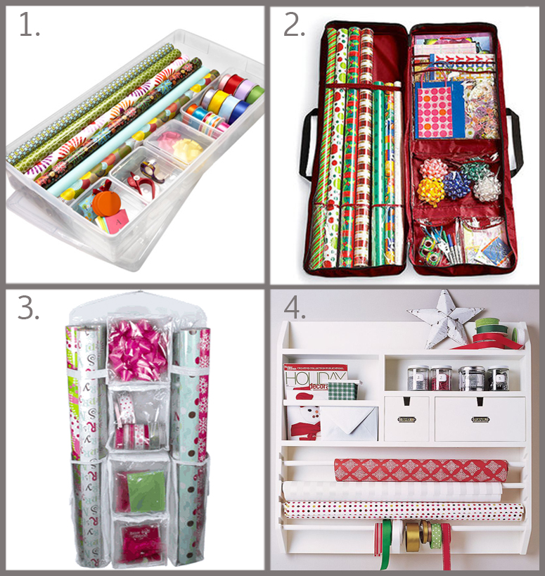 Gift Wrap Storage Solutions