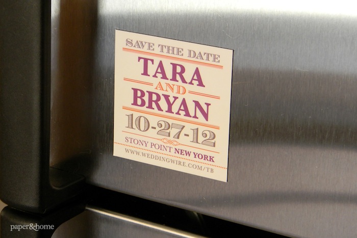 Paper and Home Save the Date Magnet