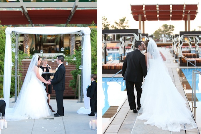 Ceremony at the pool at M Resort