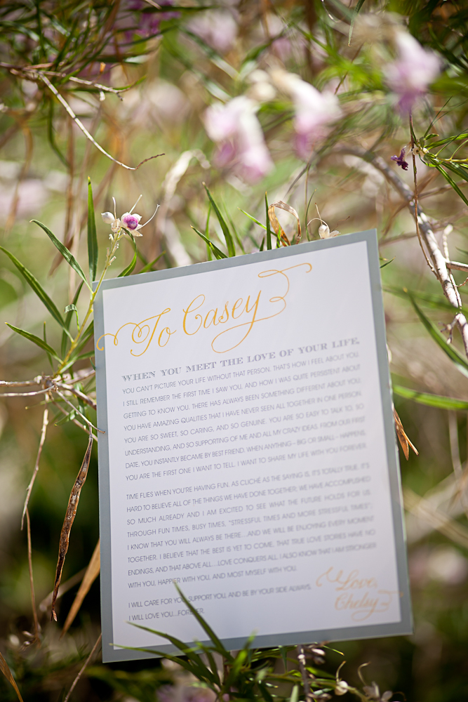 Special Note to the Groom Vow Renewal