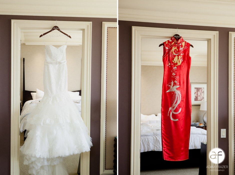 American and Chinese Wedding Dresses