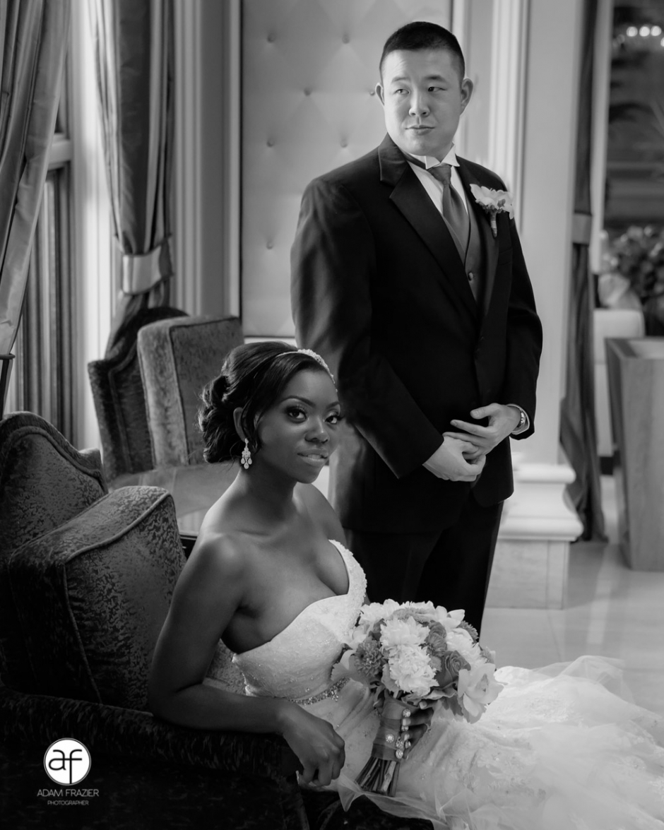 Marquita and Simon Bellagio Las Vegas Wedding Portrait 2
