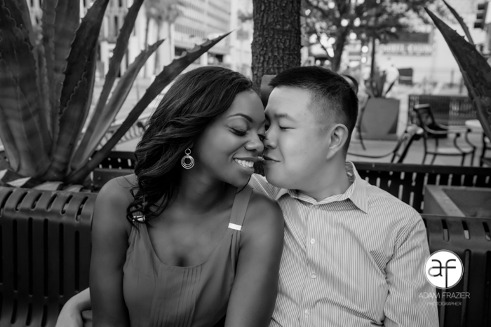 Marquita and Simon Downtown Las Vegas Engagement Photos