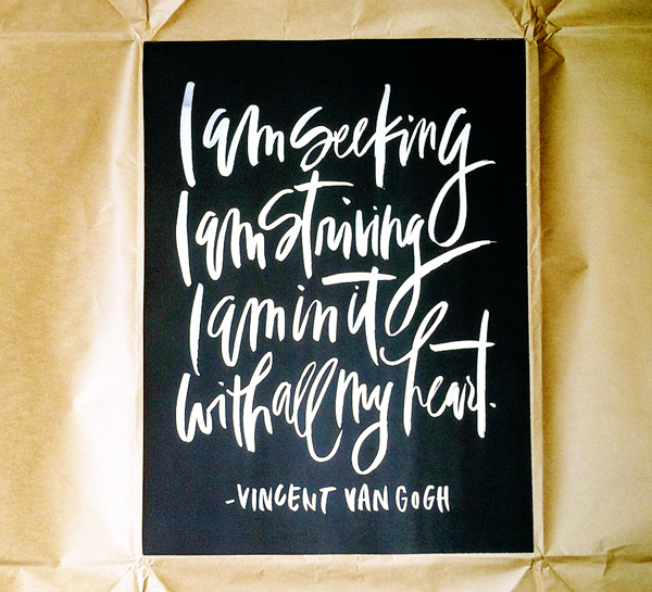 Oh My Deer Hand Lettered Print
