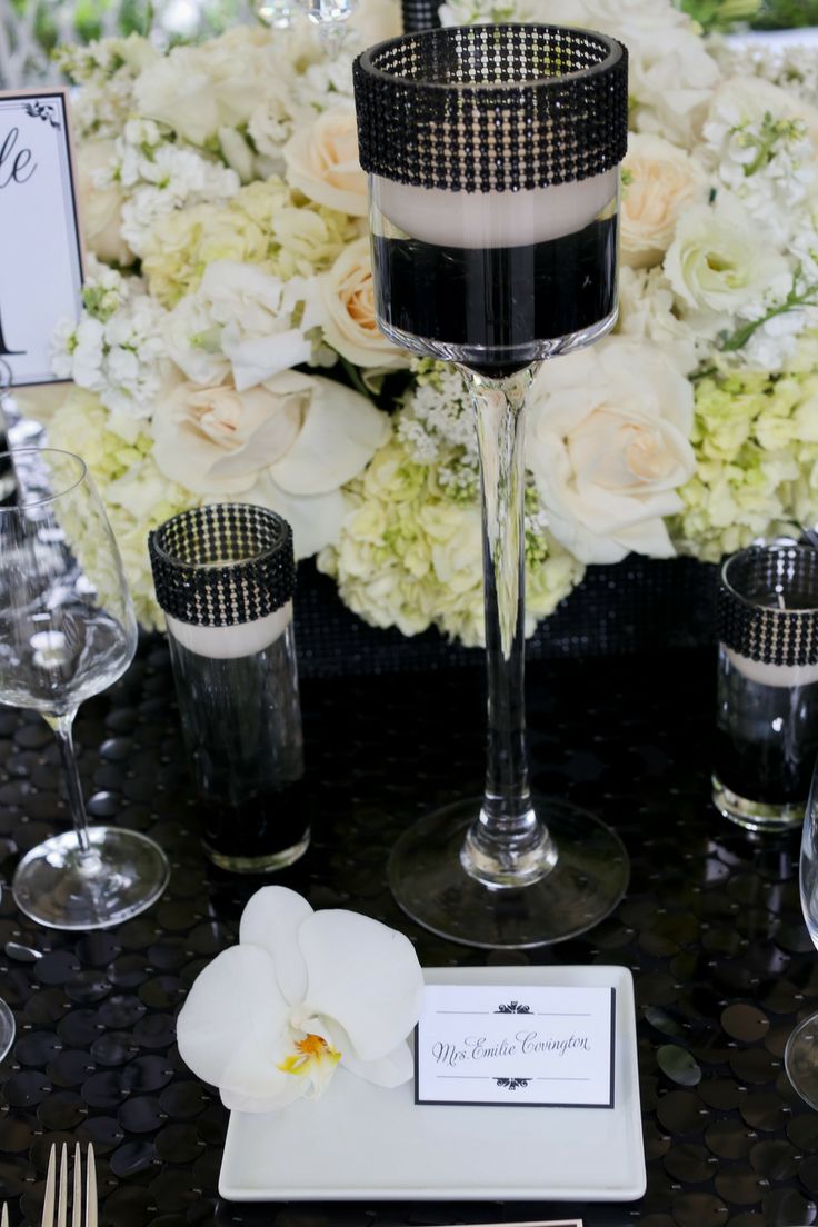 Modern Meets Old Hollywood Place Card