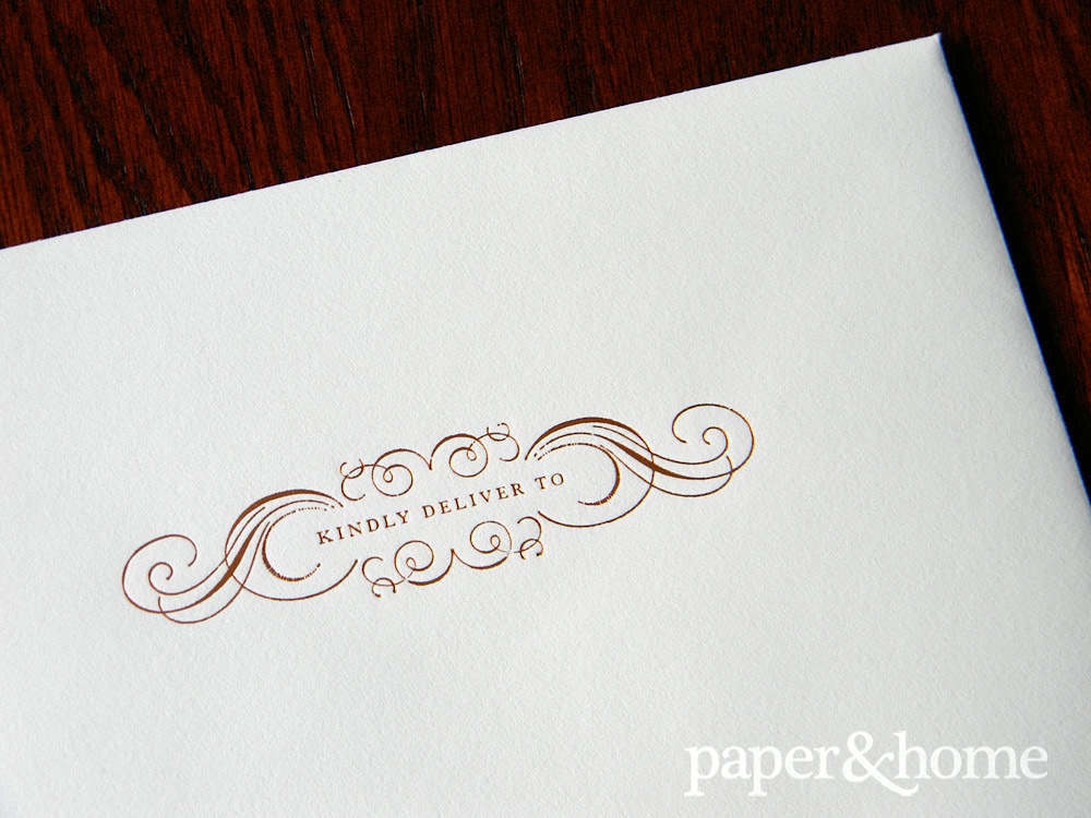 Copper Foil Envelope Front