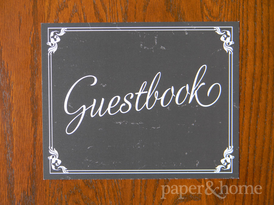 Vintage Hollywood Guestbook Sign