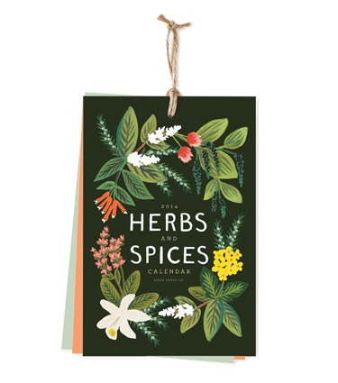 Rifle Paper 2014 Herbs and Spices Calendar