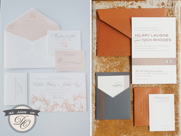 Spark Letterpress Wedding Invitations