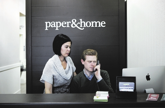 Brooke Coxen and Michael Coxen at Paper and Home Las Vegas