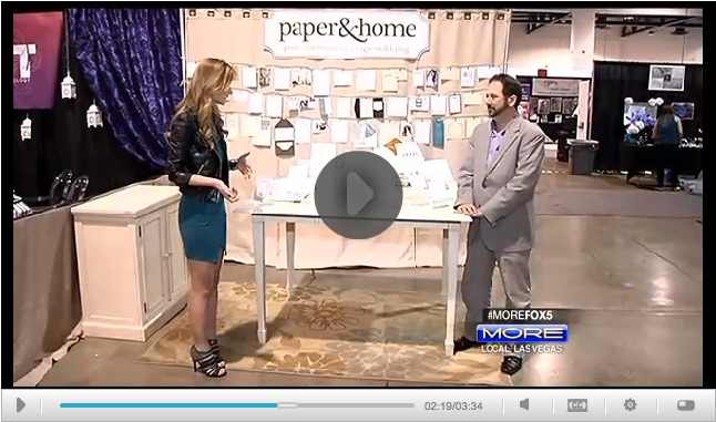 Paper and Home Wedding Invitations on FOX MORE Las Vegas