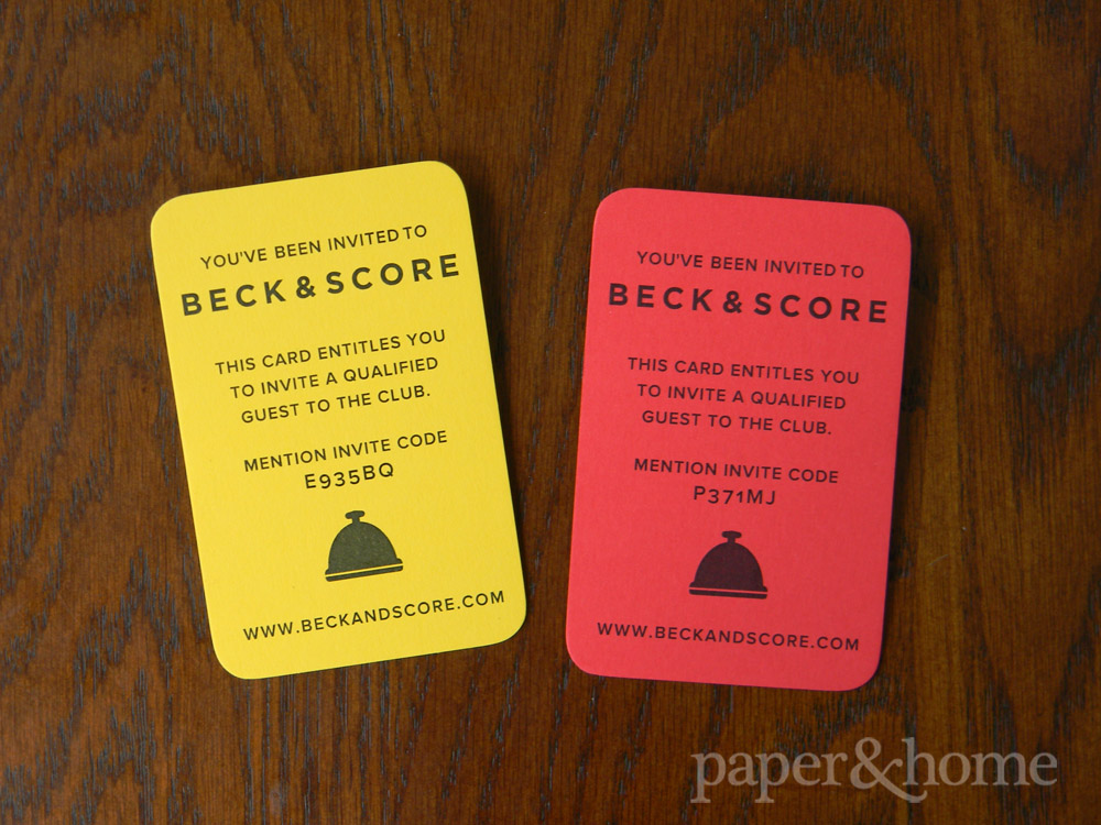 Beck & Score Custom Yellow Card and Red Card