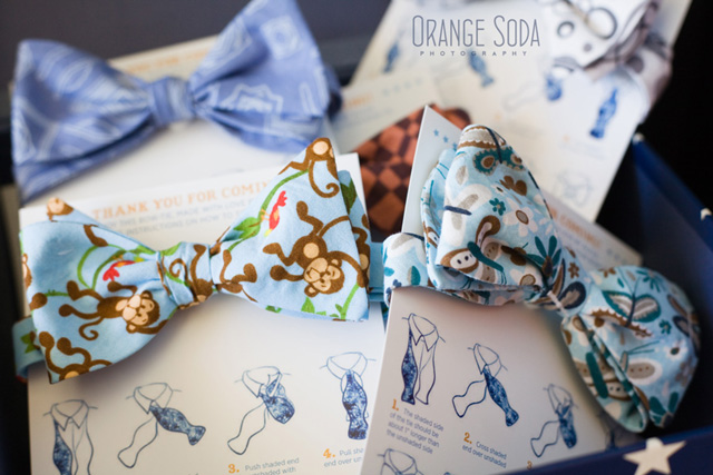 bow tie theme baby shower stationery paper