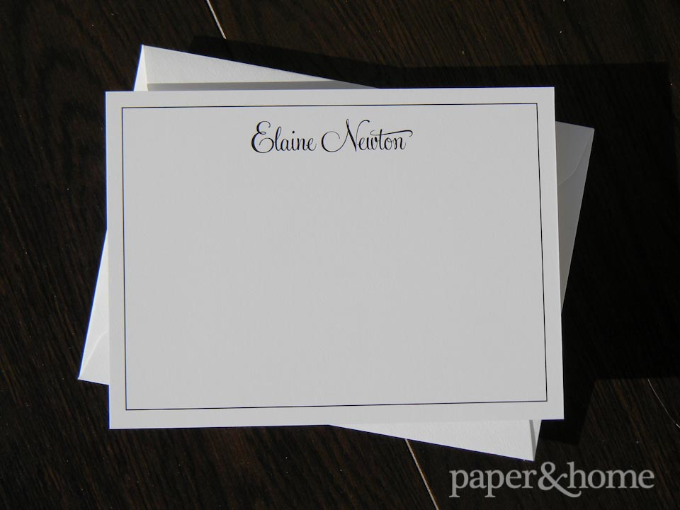 classic correspondence cards personal stationery on thick 2-ply paper