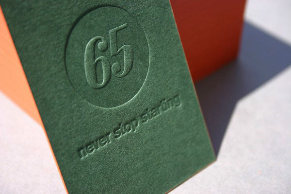 unique letterpress business cards