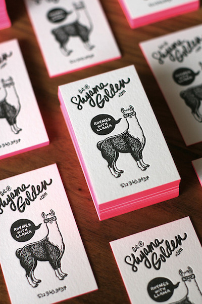 unique letterpress business cards