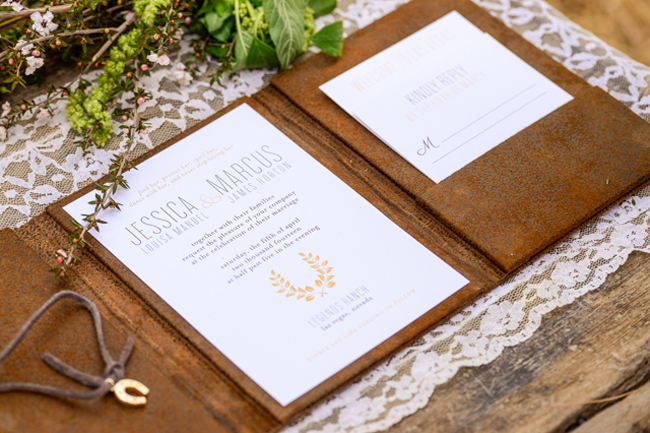 western wedding invitations