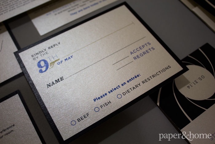 james bond wedding invitations