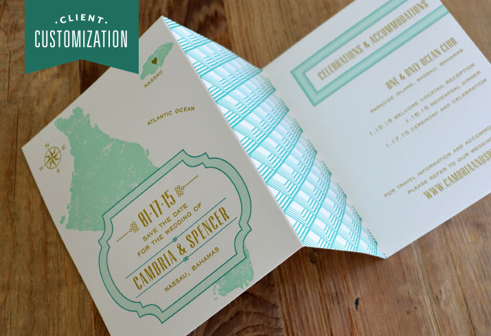 Letterpress Save the Date