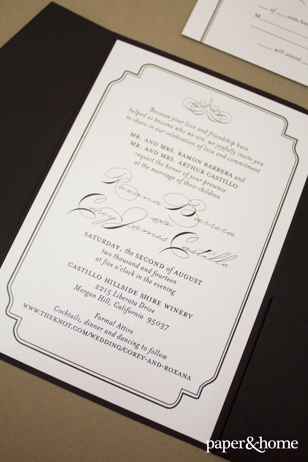 classic wedding invitations