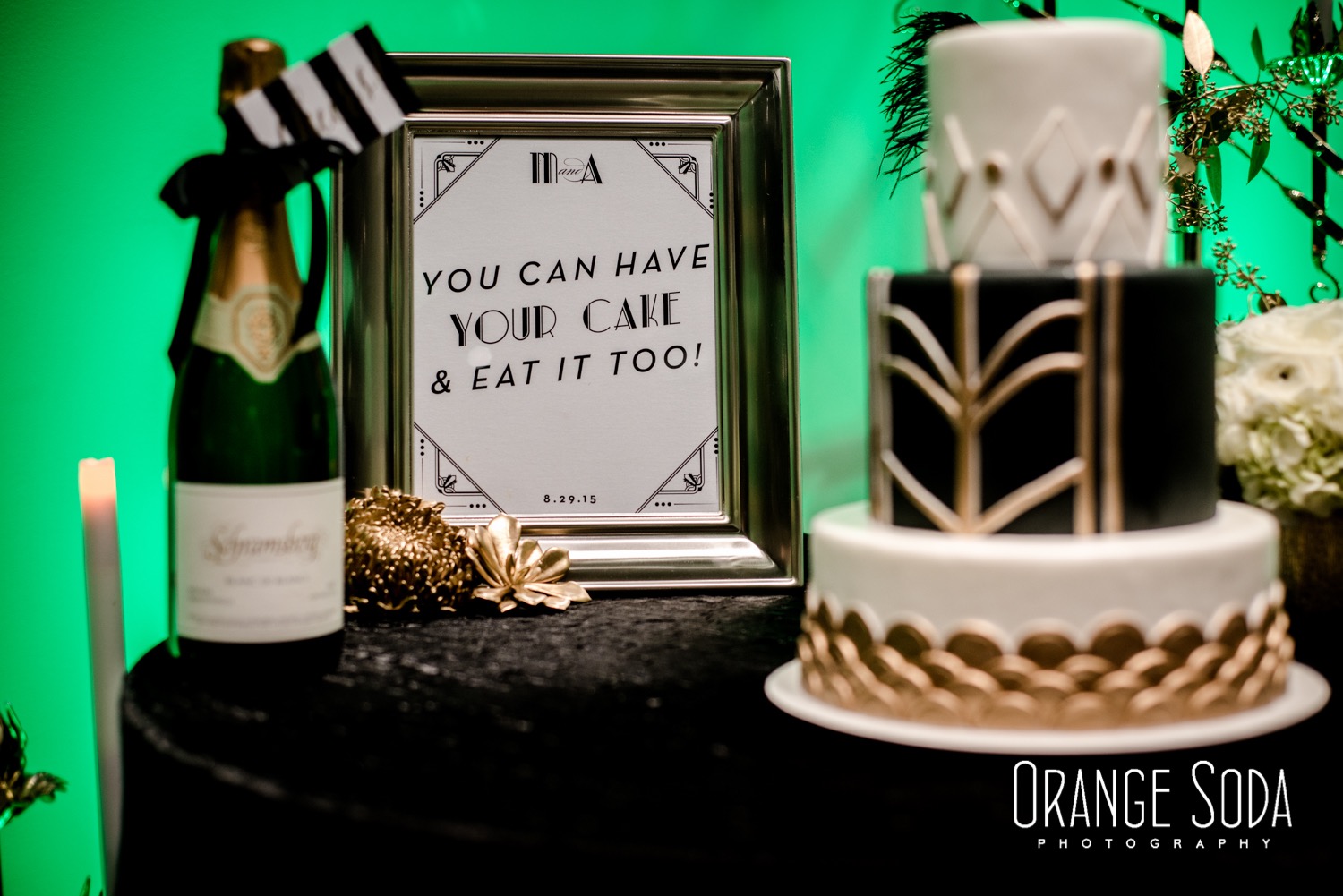 Art Deco Wedding Signage