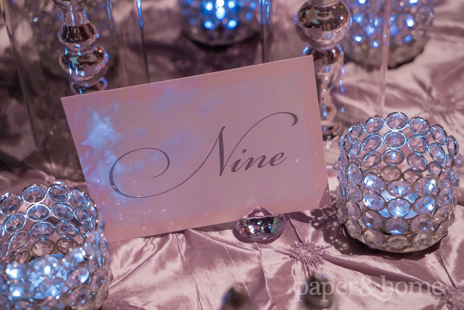 classic wedding table numbers