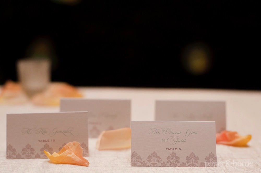 mint and gray escort cards