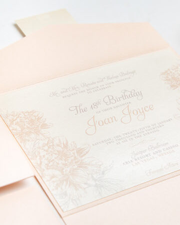 Debut Invitations