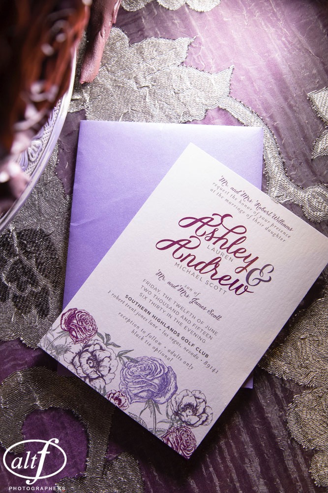 Floral and Lace Wedding Invitations
