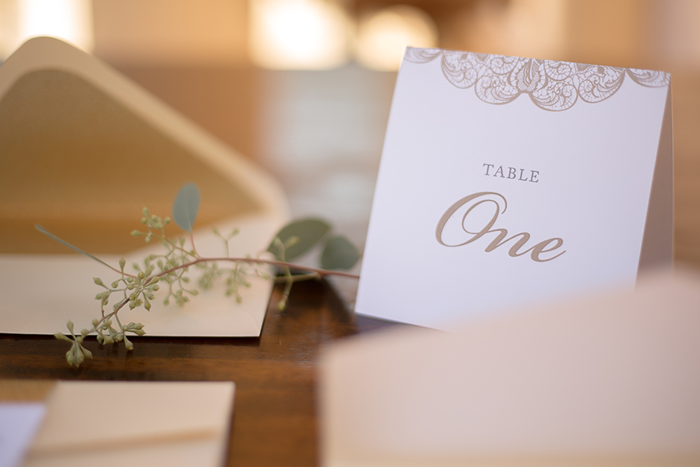 lace table number
