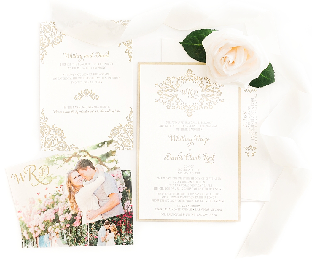 custom designed wedding invitation