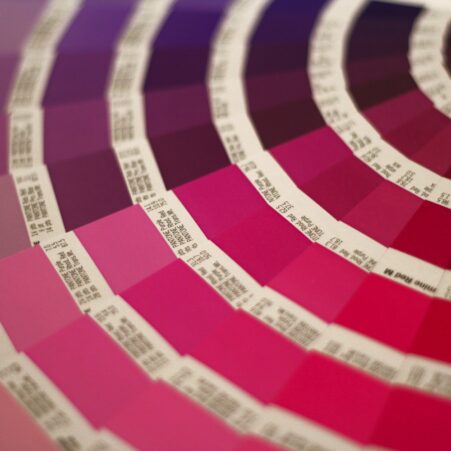 Red Purple Color Swatch Book