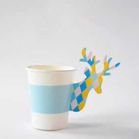 Paper Deer Cup Holder