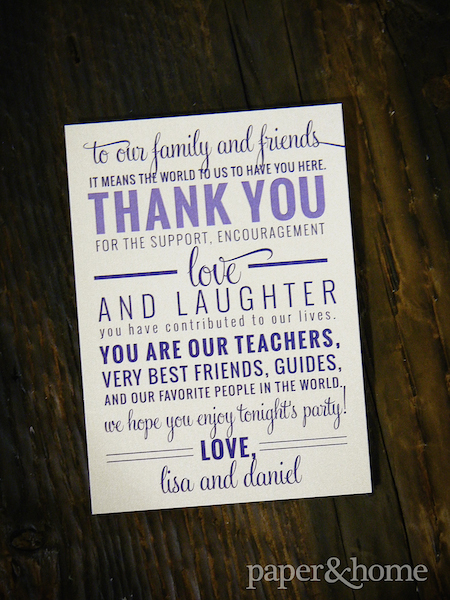 wedding day thank you cards