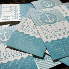 unique letterpress business cards