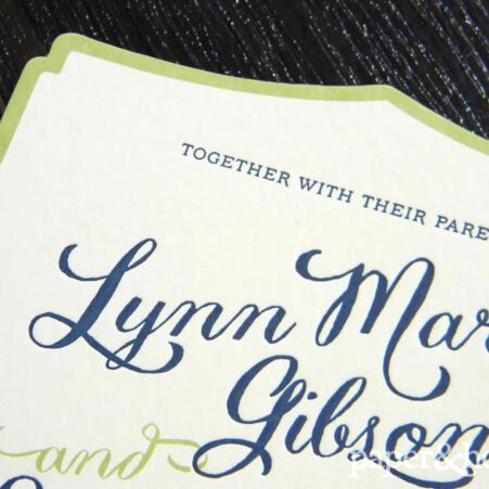 modern letterpress wedding invitations