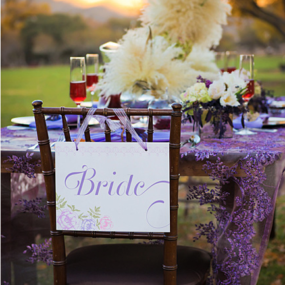 romantic garden bride sign