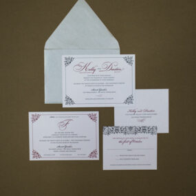 black and red wedding invitations