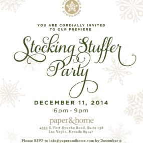 Paper and Home Stocking Stuffer Party