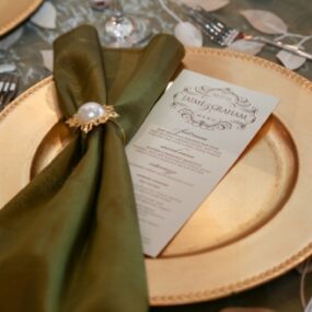 TPC Summerlin Wedding Menu Cards