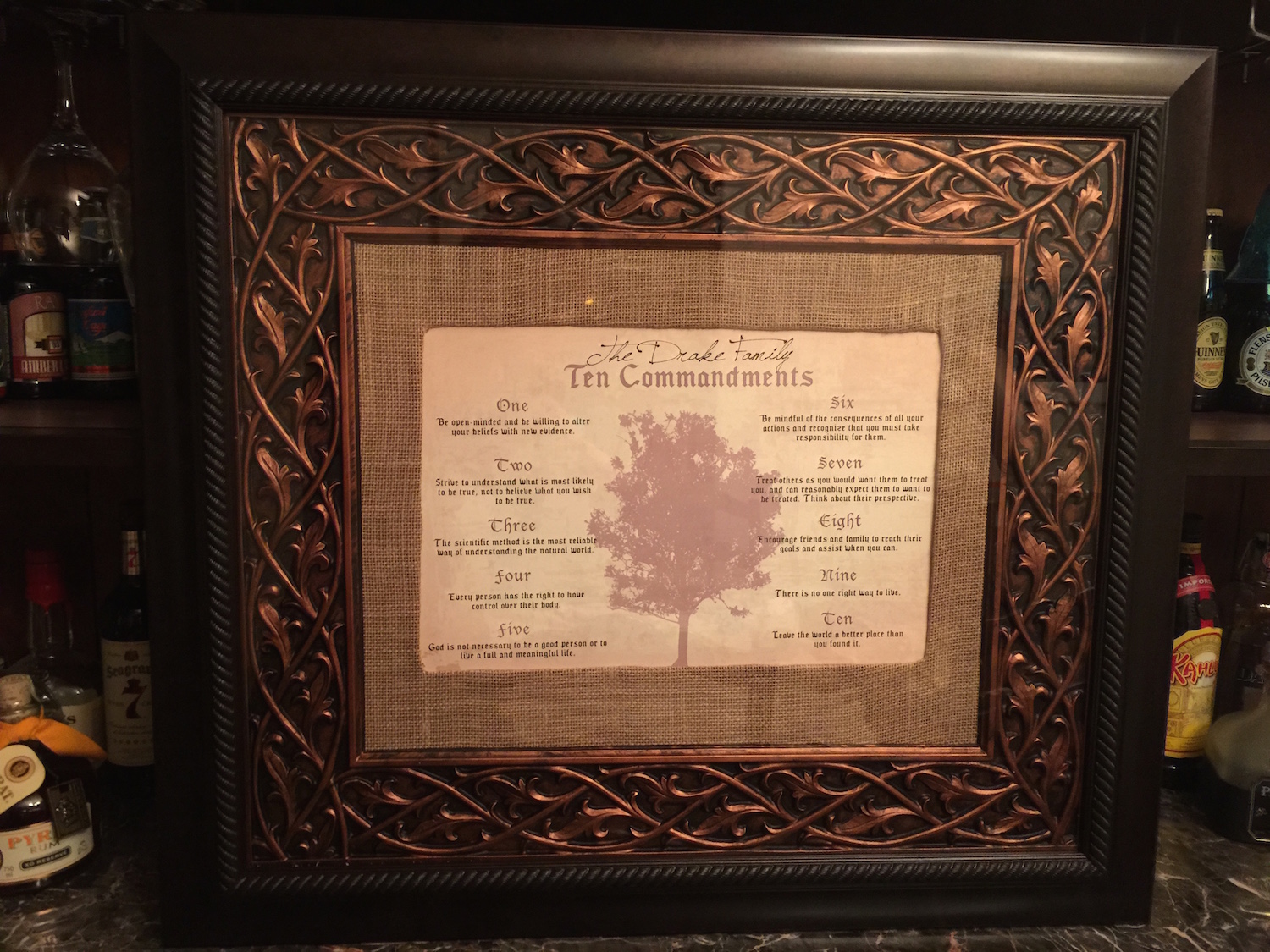 family rules print