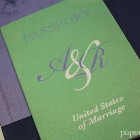 passport wedding invitations