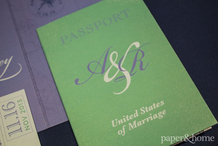 passport wedding invitations