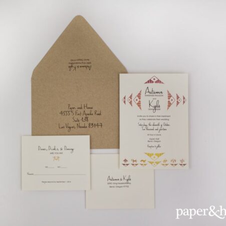 desert wedding invitations