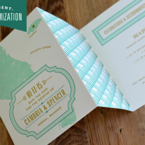 Letterpress Save the Date