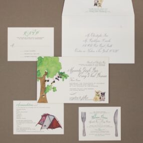 watercolor wedding invitations