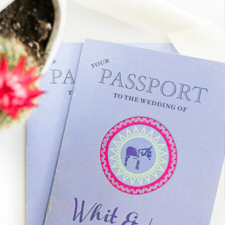 passport wedding invitation