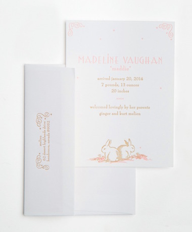 Bunny Baby Announcements